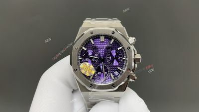 Audemars Piguet Royal Oak Offshore Dandong 4401 Movement 41mm Purple Face WG Band Watch
